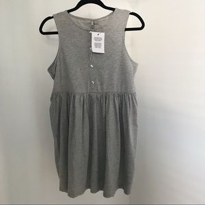 ASOS Petite Sleeveless Button Smock Dress